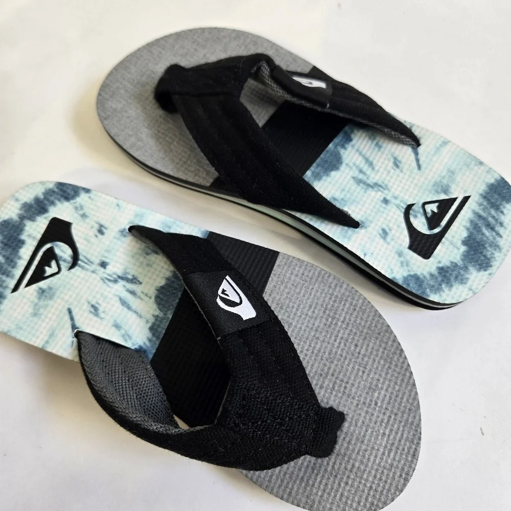 Quiksilver Little Boy Size 11 Youth Molokai Layback Sandals NWOT
